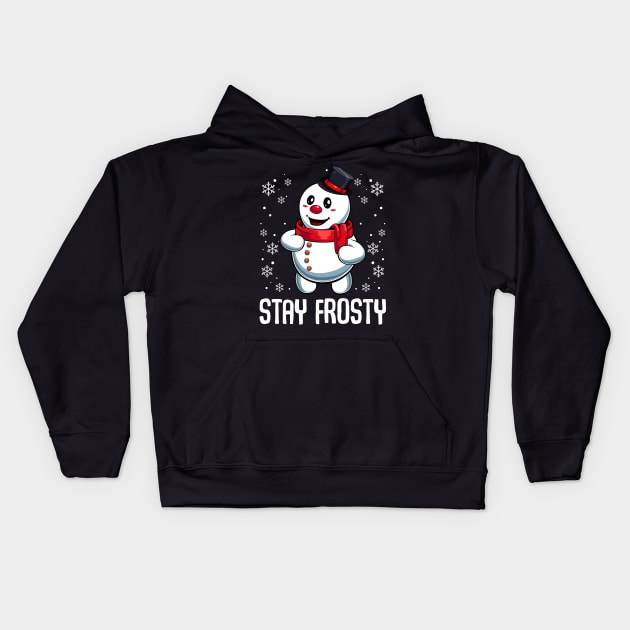 Snowman - Stay Frosty Kids Hoodie by Lumio Gifts